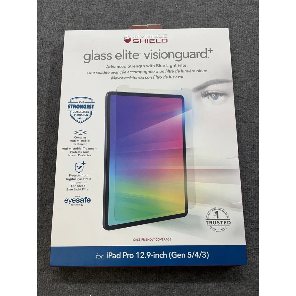 ZAGG InvisibleShield Glass Elite VisionGuard Plus - Apple iPad 12.9